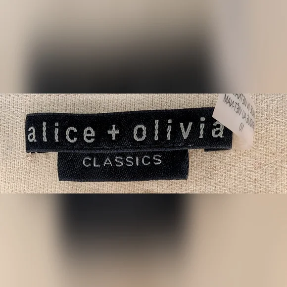 Alice and Olivia Teeny vegan leather side slit pants - Picture 6 of 6